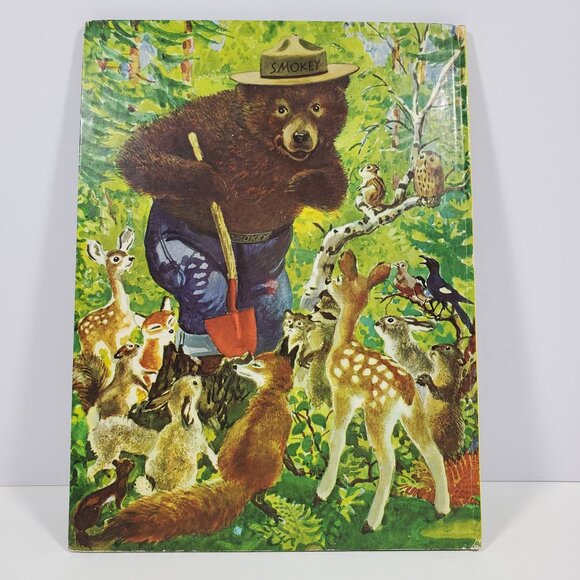 True Story Of Smokey The Bear Big Golden Book 1955 Hardcover - Picture 2 of 16